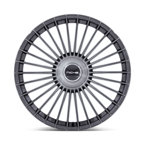 Niche 1PC Nc282 Serene 22X9 5X108/5X114.3/5X114 +38MM Gloss Titanium Brushed