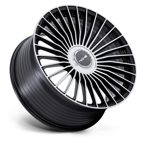 Niche 1PC Nc282 Serene 22X9 BLANK +20MM Gloss Black W/ Machined Face
