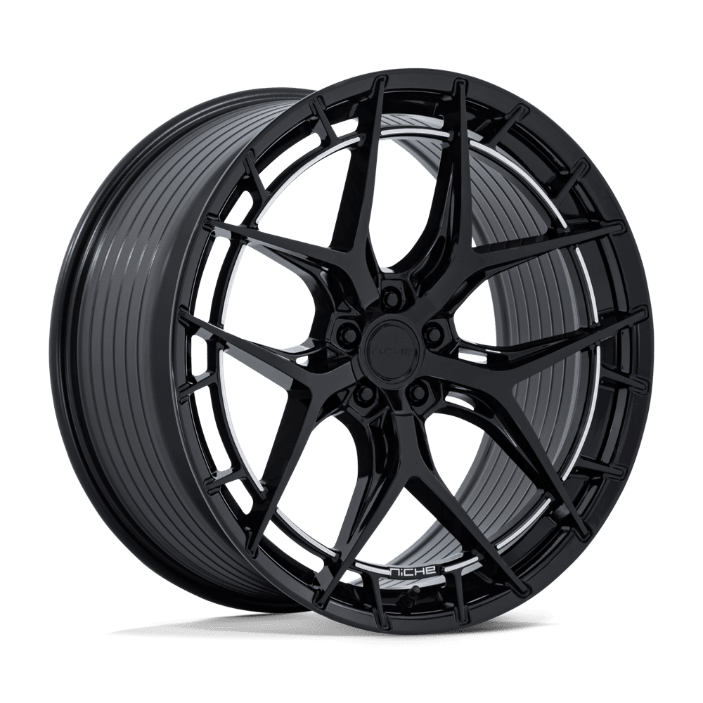Niche 1PC Nc286 Riviera 20X10.5 5X120 +38MM Gloss Black