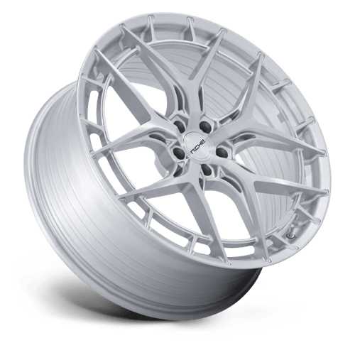 Niche 1PC Nc286 Riviera 20X10.5 5X114.3 +40MM Gloss Silver W/ Brushed Face