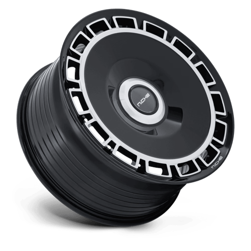 Niche 1PC Nc287 Venice 20X9 5X112/5X120/5X120 +20MM Gloss Black W/ Machined Face