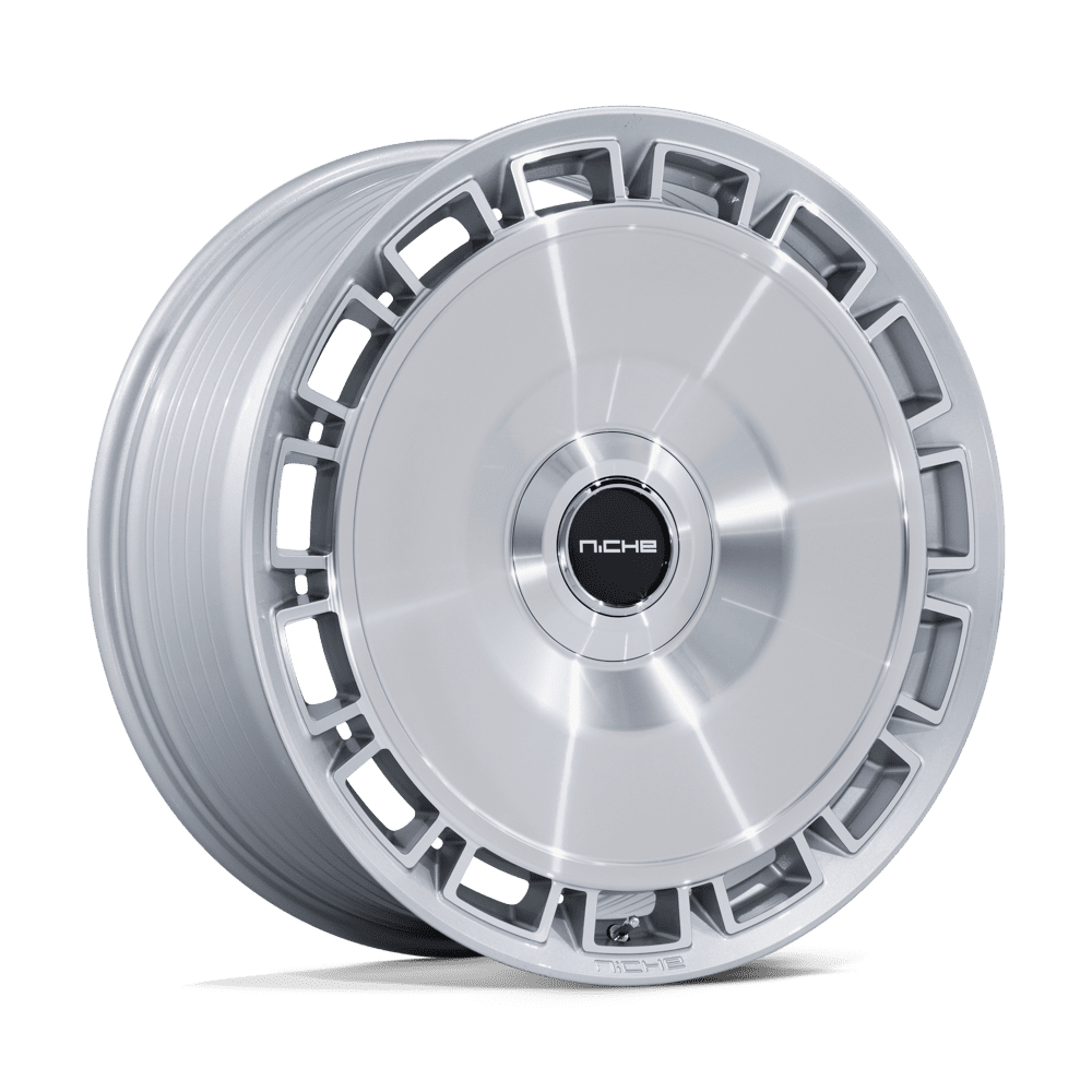 Niche 1PC Nc287 Venice 20X9 5X108/5X112/5X112 +45MM Gloss Silver W/ Machined Face