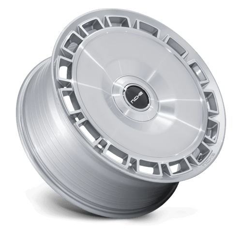 Niche 1PC Nc287 Venice 22X9 5X112/5X120/5X120 +20MM Gloss Silver W/ Machined Face