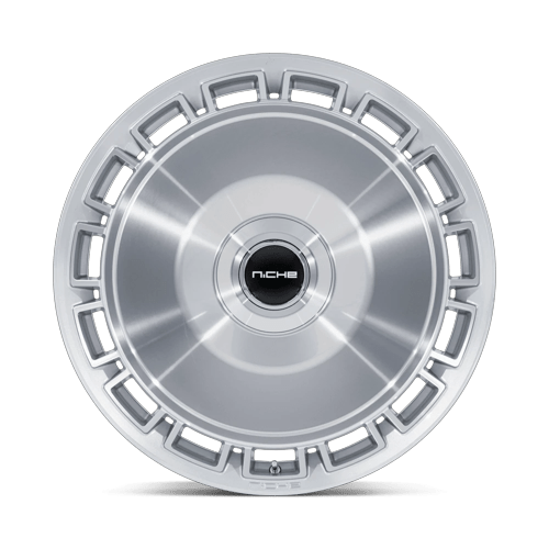 Niche 1PC Nc287 Venice 20X10.5 5X112/5X114.3/5X114 +40MM Gloss Silver W/ Machined Face
