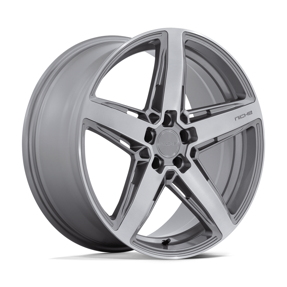 Niche 1PC M270 Teramo 20X9 5X114.3 +25MM Anthracite Brushed Face Tint