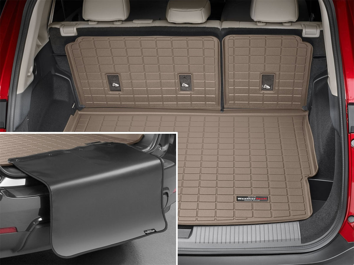 Weathertech - Cargo Liner w/Bumper Protector - Tan Behind 2nd Row Seating 21-26 Rogue - 411405SK