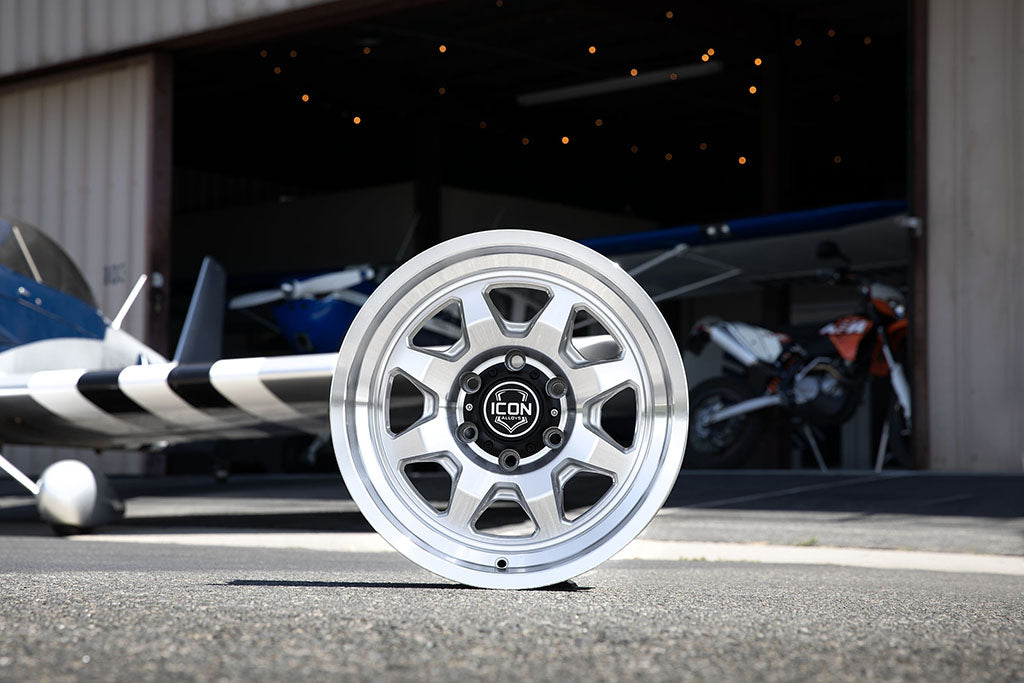 ICON Nuevo 17x8.5 / 6x135 / 6mm Offset 5in BS - Silver Machined - 8117856350SM