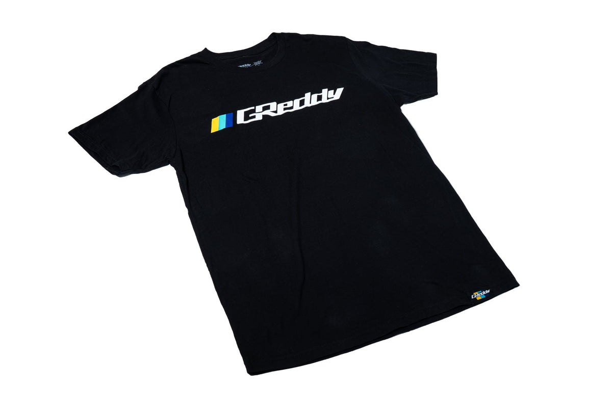 GReddy - GReddy OG Logo Tee (with 3 stripes) - Black - 18016015