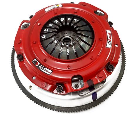 McLeod RST Twin Disc Clutch Kit 18-19 Ford Mustang GT 1 x 23 Spline 0 Bal w/164T 8 Bolt AL Flywheel - 6333825