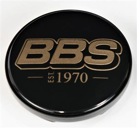 BBS LOGO Center Cap Set 56mm Black/Bronze EST. 1970 - HW58071008.4 by BBS