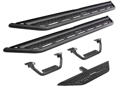 Go Rhino 2021+ Ford Bronco Brackets for Dominator Extreme Side Steps Textured Black - D64129TK