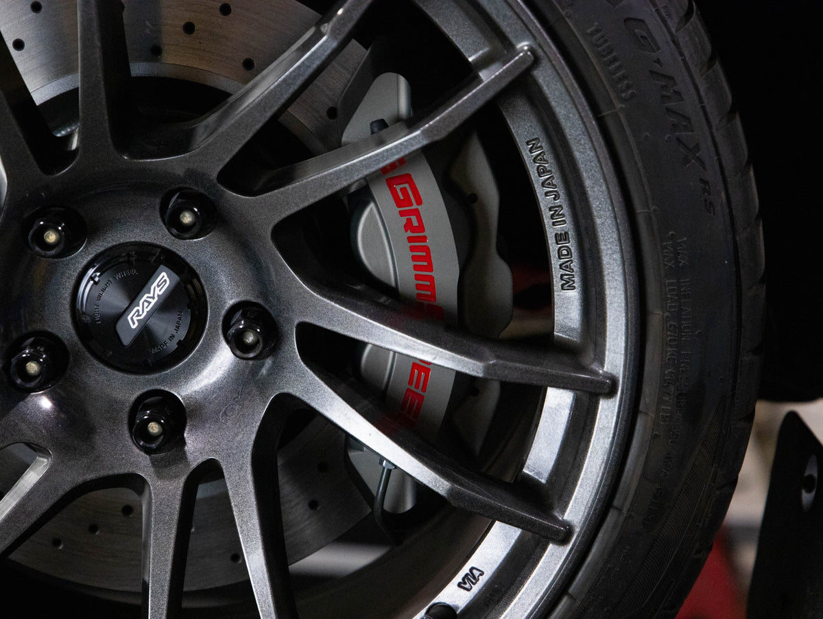 GrimmSpeed 02-21 Subaru WRX/STI 4-Piston Brake Caliper Kit - Red (For 340mm Rotor) - GRM.1170.1.RED