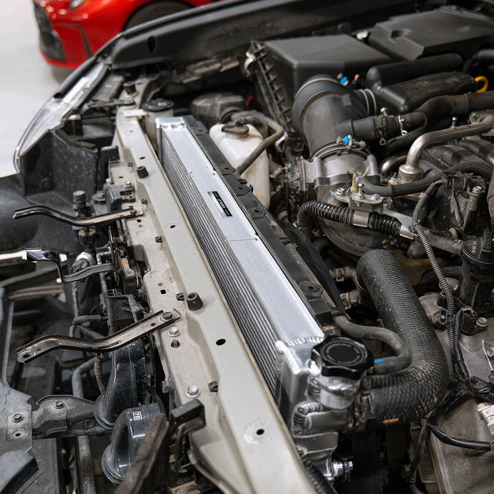 Mishimoto 10-23 Lexus GX460 4.6L Performance Aluminum Radiator - MMRAD-GX460-10 for 2010-2023 Lexus GX - package contents