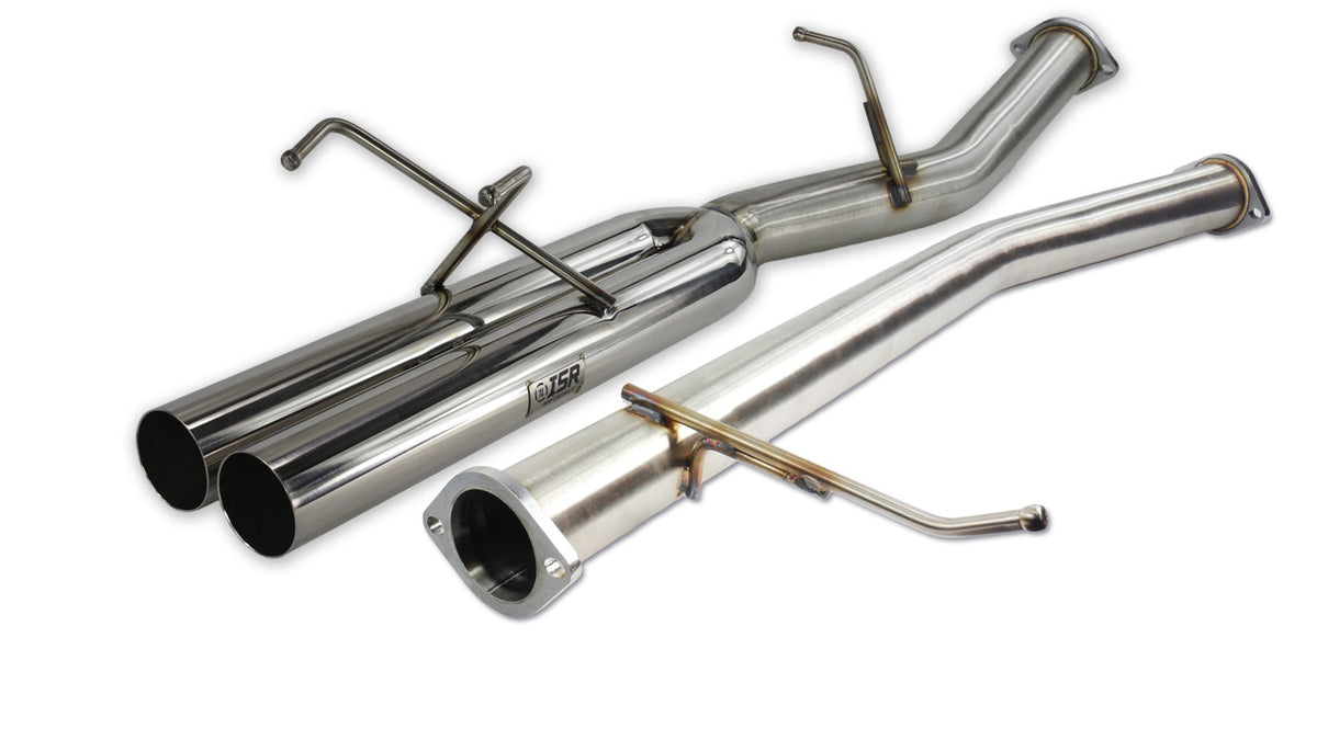 ISR Performance EP (Straight Pipes) Dual Tip Exhaust 3in - 89-94 (S13) Nissan 240sx - IS-EPDUAL-S13