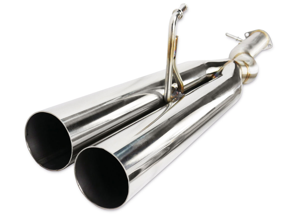 ISR Performance EP (Straight Pipes) Dual Tip Exhaust - 03-07 Infiniti G35 Coupe - IS-EPDUAL-G35CPE