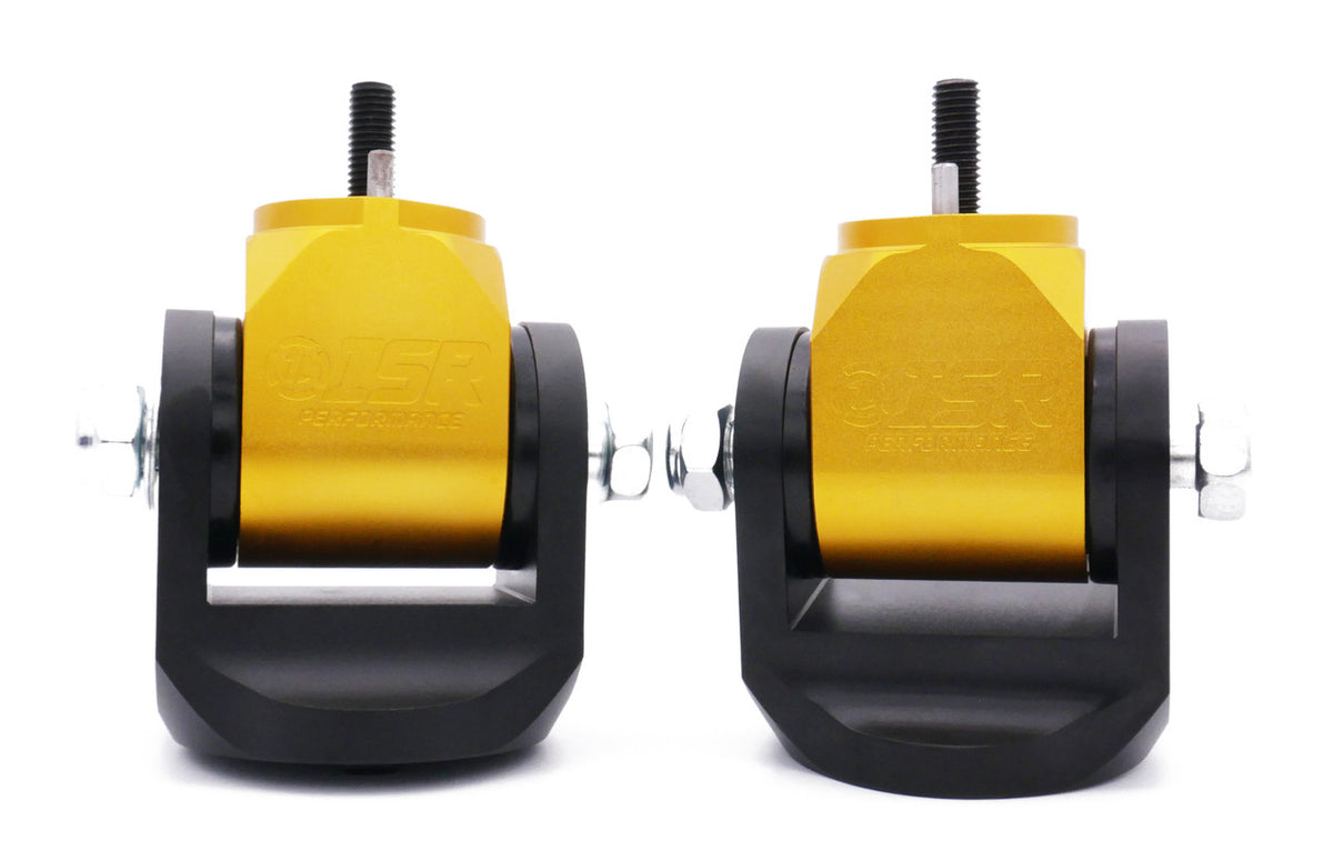 ISR Performance Billet Engine Mount Set with Solid Bushings - Nissan 350Z/G35 Z33 - IS-EMK-Z33-S