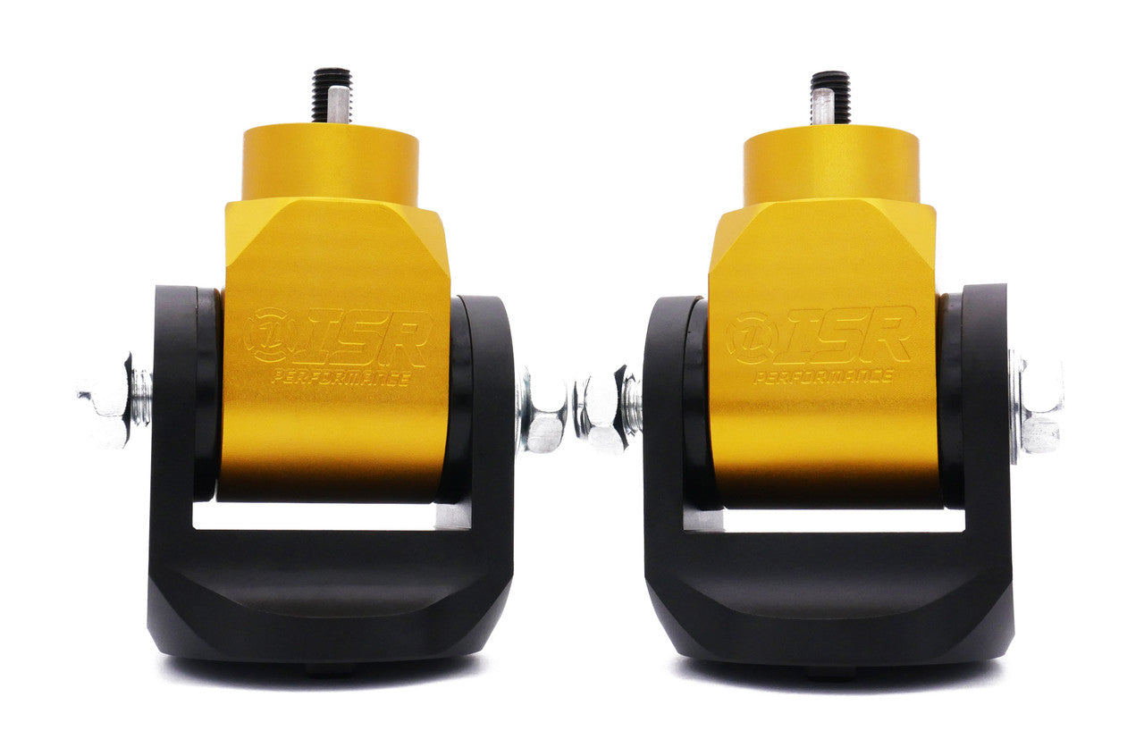 ISR Performance Billet Engine Mount Set with Solid Bushings - Nissan 370Z/G37 Z34 - IS-EMK-Z34-S