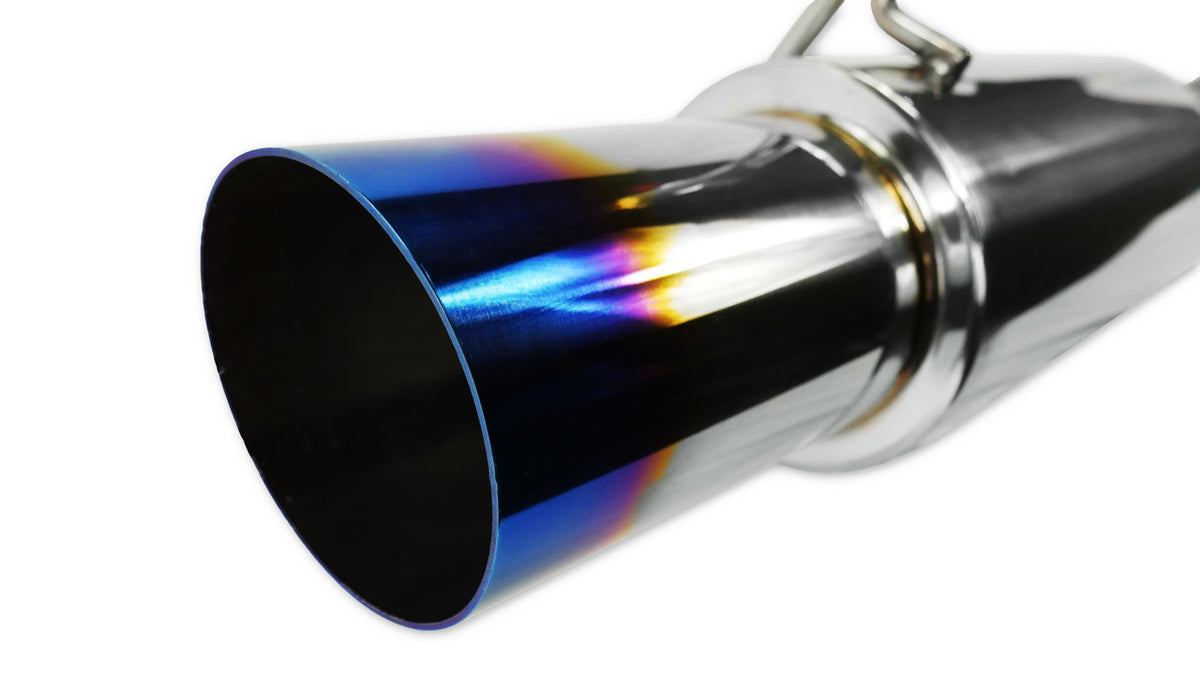 ISR Performance GT Single Exhaust With Burnt Tip- Nissan 350Z - IS-GT-350Z-BT