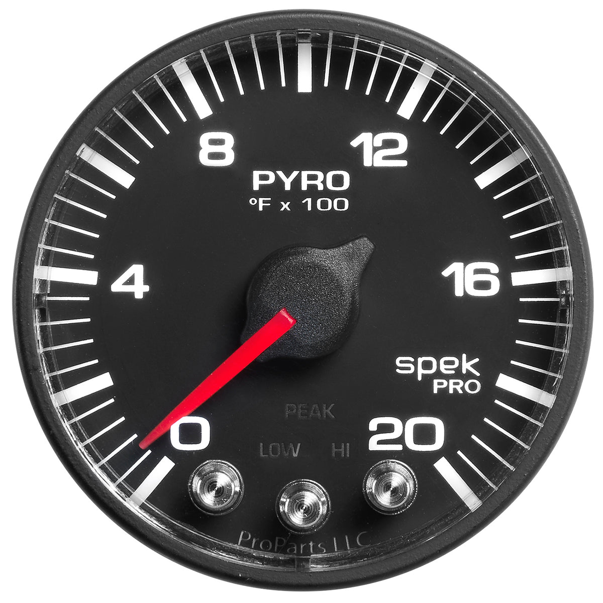 Autometer Spek-Pro 52.4mm 0-2000F Digital Stepper Motor Pyrometer Gauge - P310328