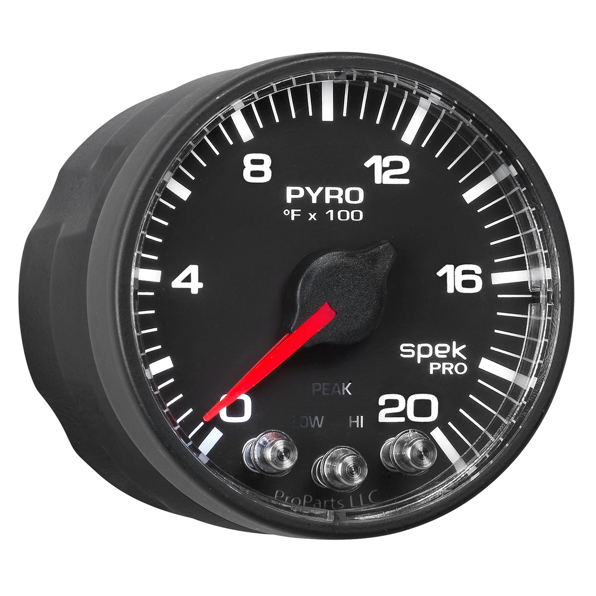 Autometer Spek-Pro 52.4mm 0-2000F Digital Stepper Motor Pyrometer Gauge - P310328