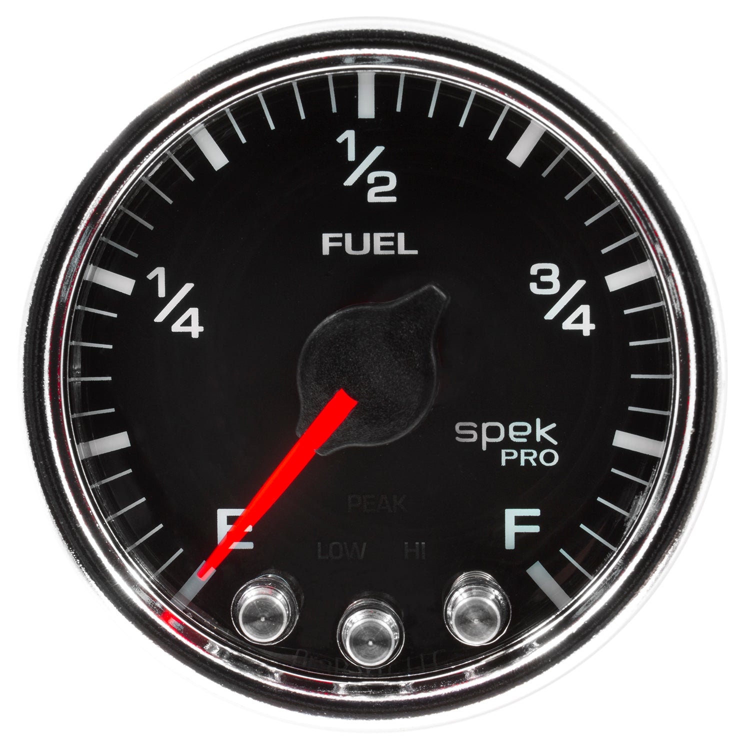 Autometer Spek-Pro Gauge Fuel Level 2 1/16in 0-270 Programmable Blk/Chrm - P31231
