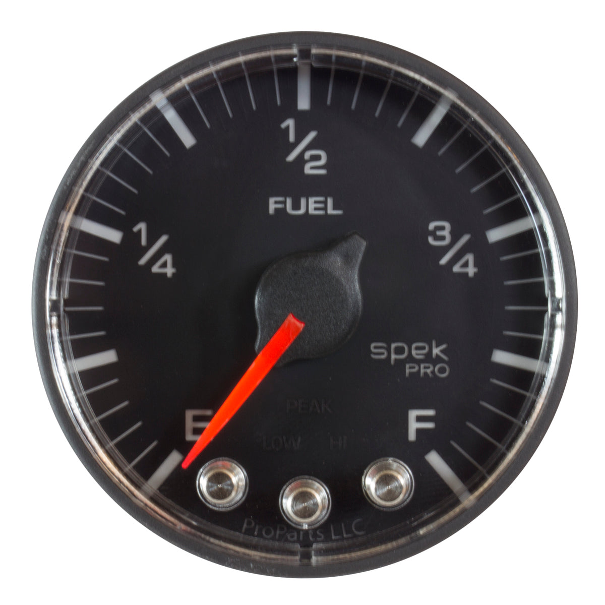 Autometer Spek-Pro Gauge Fuel Level 2 1/16in 0-270 Programmable Blk/Blk - P312328