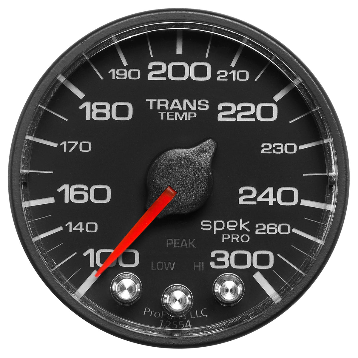 Autometer Spek-Pro 52.4mm 100-300 Deg F Digital Stepper Motor Trans Temp Gauge - P342328