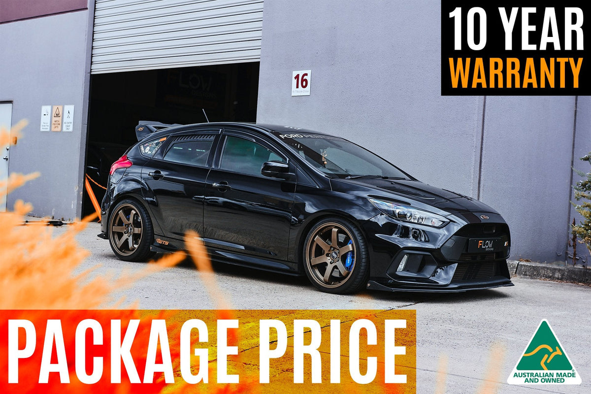 Flow Designs - MK3 Focus RS Full Lip Splitter Set