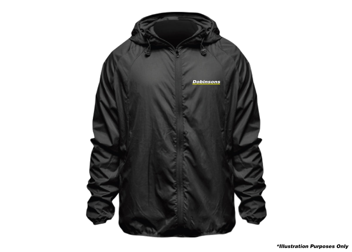 Dobinsons - Black Logo Wind Breaker PG00-2322 - 2X-large - PG00-2322-2XL