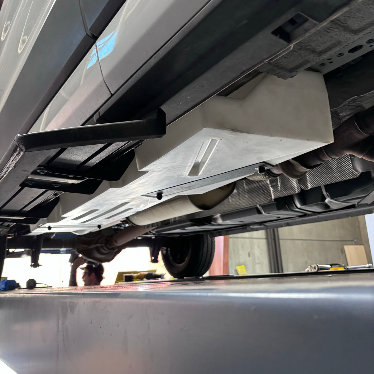 S&amp;B 20 Gallon Passenger Side Undercarriage Fresh Water Tank for 2015-2024 Ford Transit 148&quot; &amp; 148&quot; EXT - 10-3015