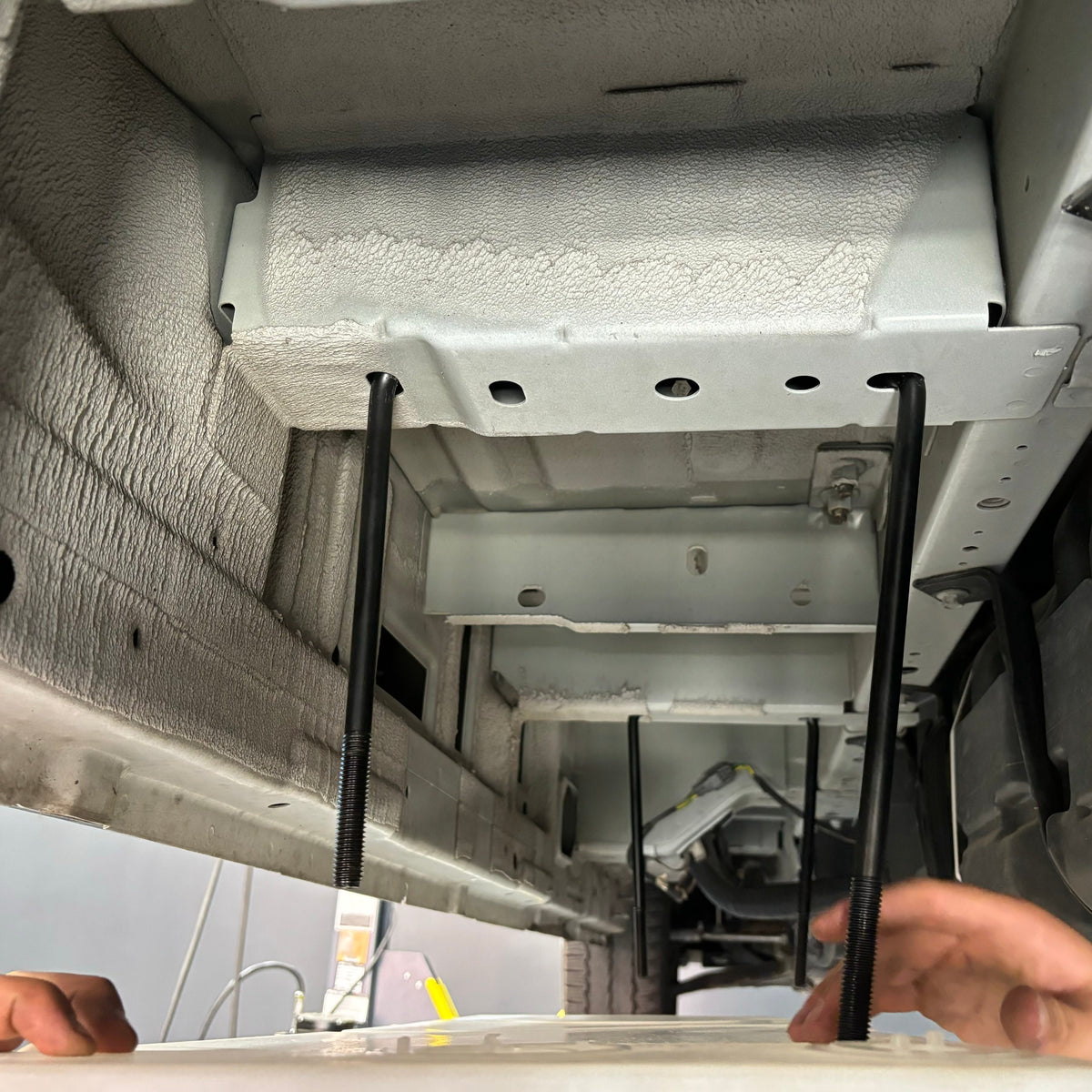 S&amp;B 22 Gallon Drivers Side Undercarriage Fresh/Grey Water Tank for 2015-2024 Ford Transit 148&quot; &amp; 148&quot; EXT - 10-3016