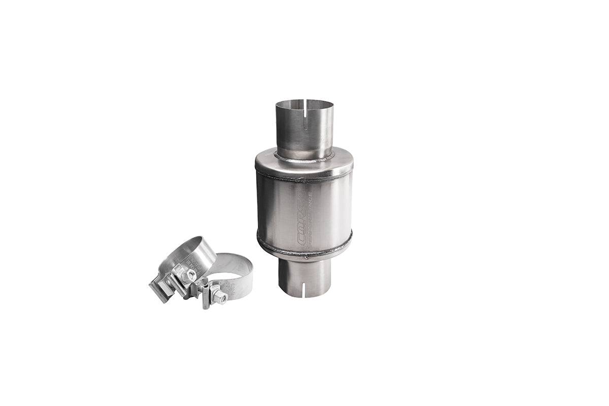 Corsa 304 Stainless Steel 2.75in Pro Series Packed Resonator (Slip Fit) (2-3DB) w/ 2 Clamps - PKM2007