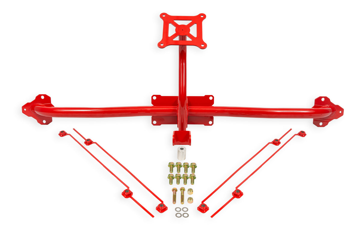BMR 14-19 Chevrolet Corvette C7 Bolt-On Parachute Mount - Red - PM570R