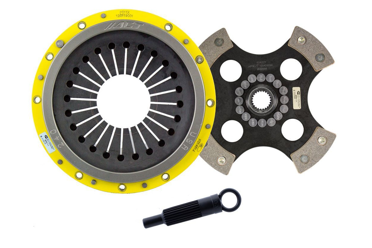 ACT 1991 Porsche 911 XT/Race Rigid 4 Pad Clutch Kit - PO1-XTR4