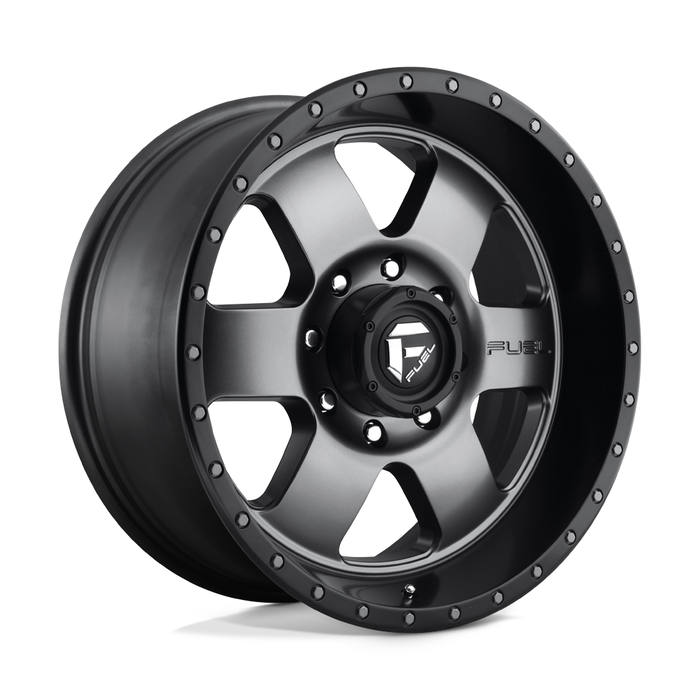 Fuel Off-Road D619 20X9 Matte Gunmetal Black Bead Ring 8x165.1 +1mm