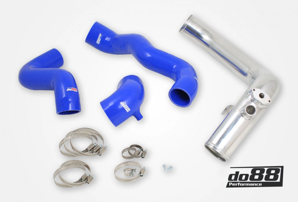 do88 - SAAB 9-3 99-02 T7 Pressure pipe with Blue hoses - PP-03-OG93S