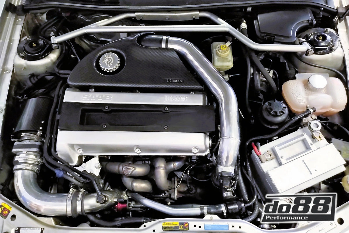 do88 - SAAB 9-3 99-02 T7 Pressure pipe with Blue hoses - PP-03-OG93B