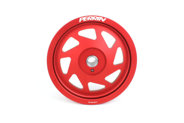 Perrin 13-20 BRZ / FR-S / 86 Crank Pulley - Red - PSP-ENG-101RD for 2013-2020 Subaru BRZ - front view