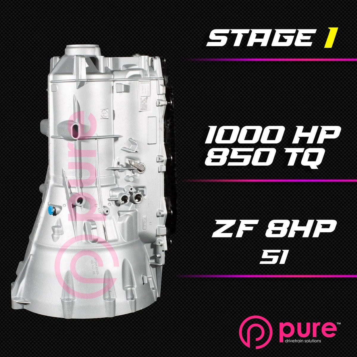 Pure Drivetrain 8HP51 High Performance Transmission Hard Parts Kit - RWD - Stage 1 - 12-95-1000