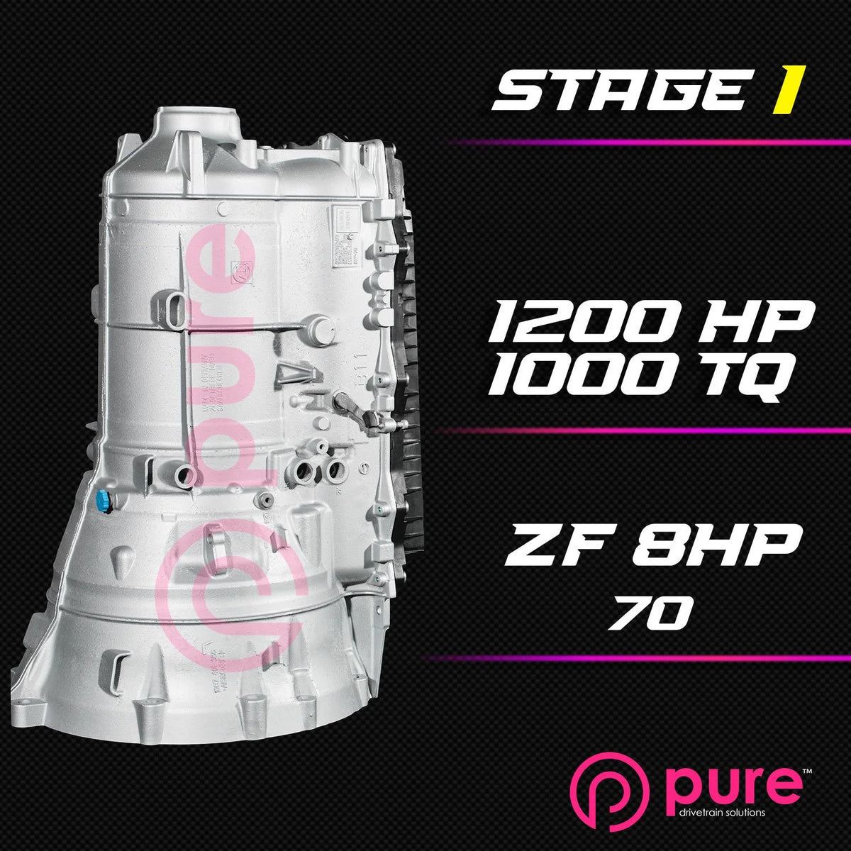 Pure Drivetrain 8HP70 High Performance Transmission Hard Parts Kit - RWD - Stage 1 - 12-90-1000
