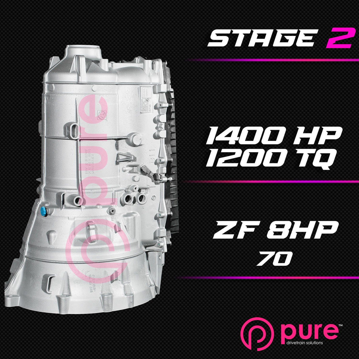 Pure Drivetrain 8HP70 High Performance Transmission Hard Parts Kit - RWD - Stage 2 - 12-90-2000