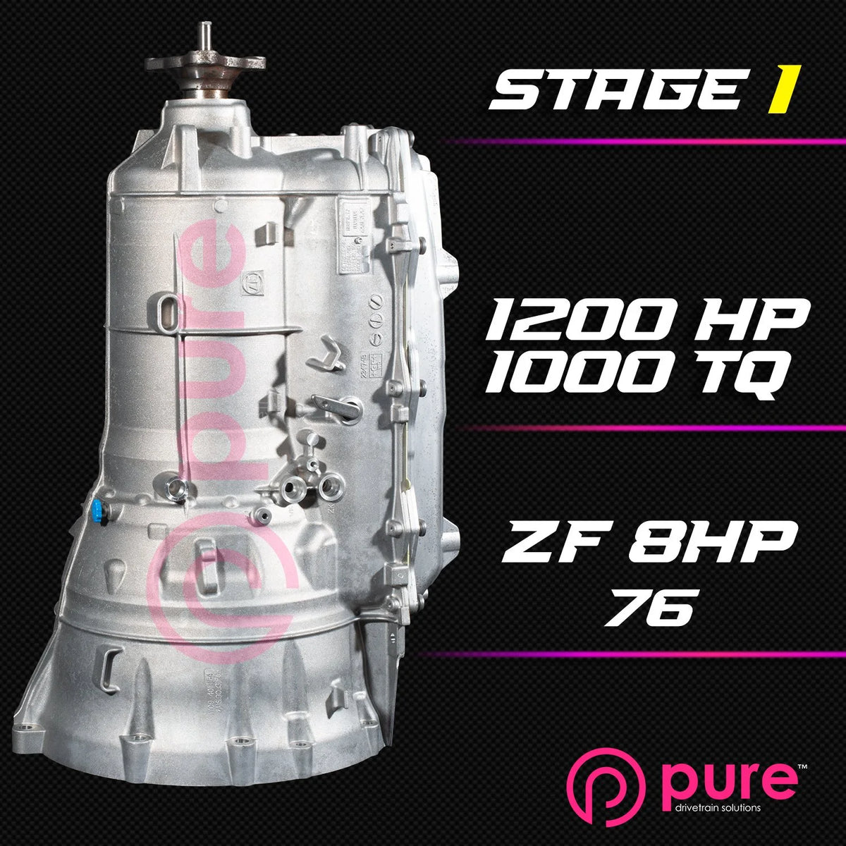 Pure Drivetrain 8HP76 High Performance Transmission Hard Parts Kit - RWD - Stage 1 - 12-86-1000