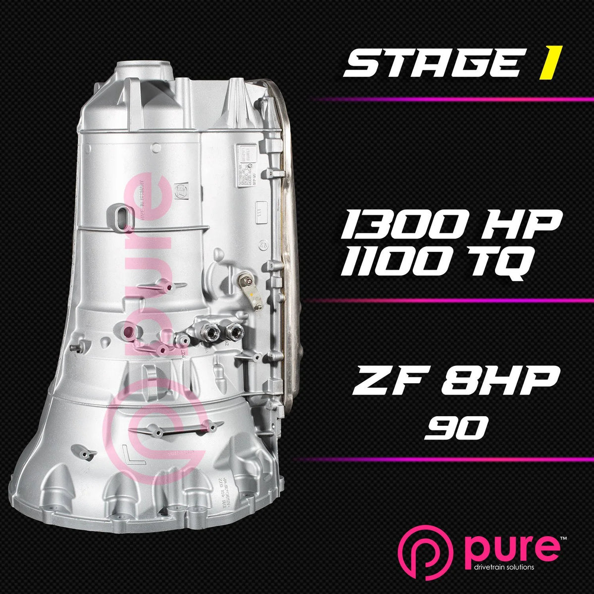 Pure Drivetrain 8HP90 High Performance Transmission Hard Parts Kit - RWD - Stage 1 - 12-84-1000