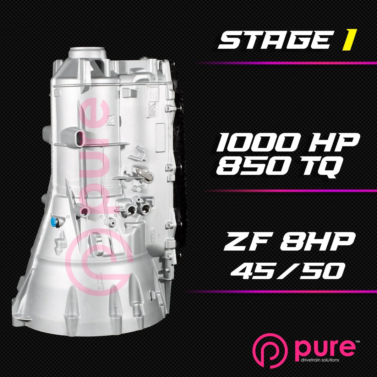 Pure Drivetrain 8HP45 High Performance Transmission Hard Parts Kit - AWD - Stage 1 - 12-98-1000