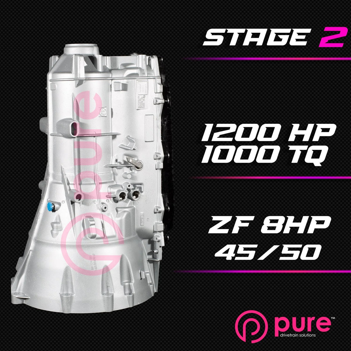 Pure Drivetrain 8HP45 High Performance Transmission Hard Parts Kit - AWD - Stage 2 - 12-98-2000