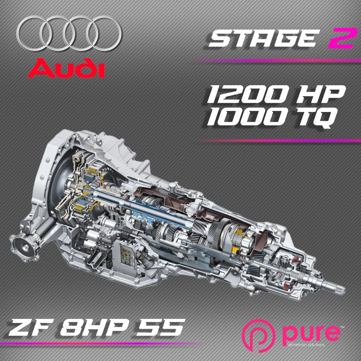 Pure Drivetrain 8HP55 High Performance Transmission Hard Parts Kit - AWD - Stage 2 - 12-93-2000