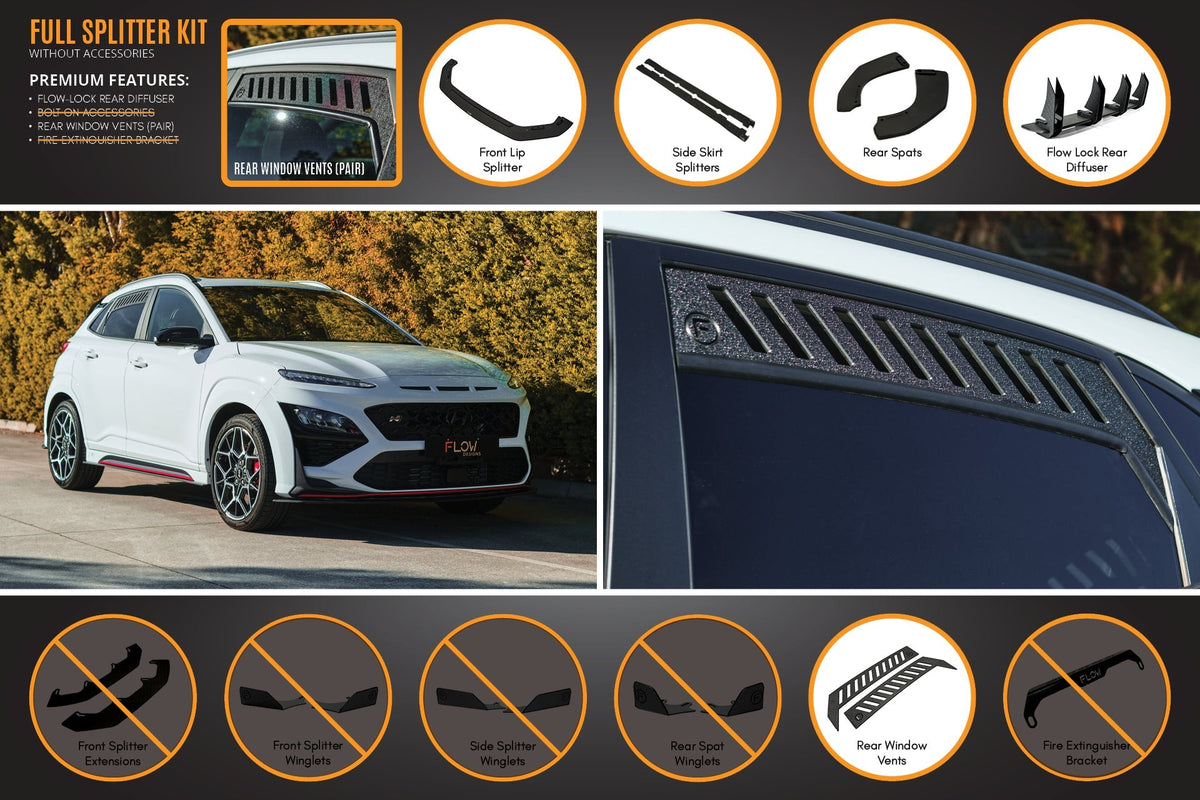 Flow Designs - Kona N Full Lip Splitter Set