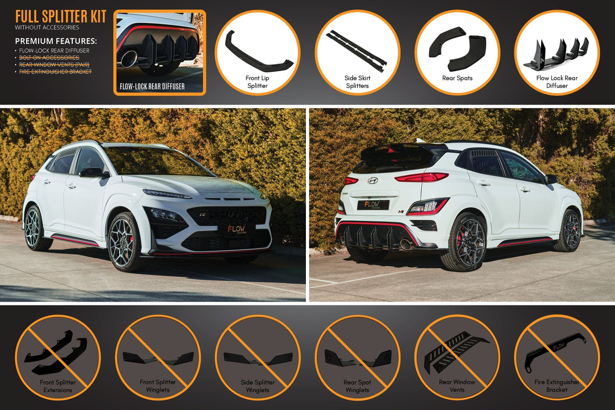 Flow Designs - Kona N Full Lip Splitter Set