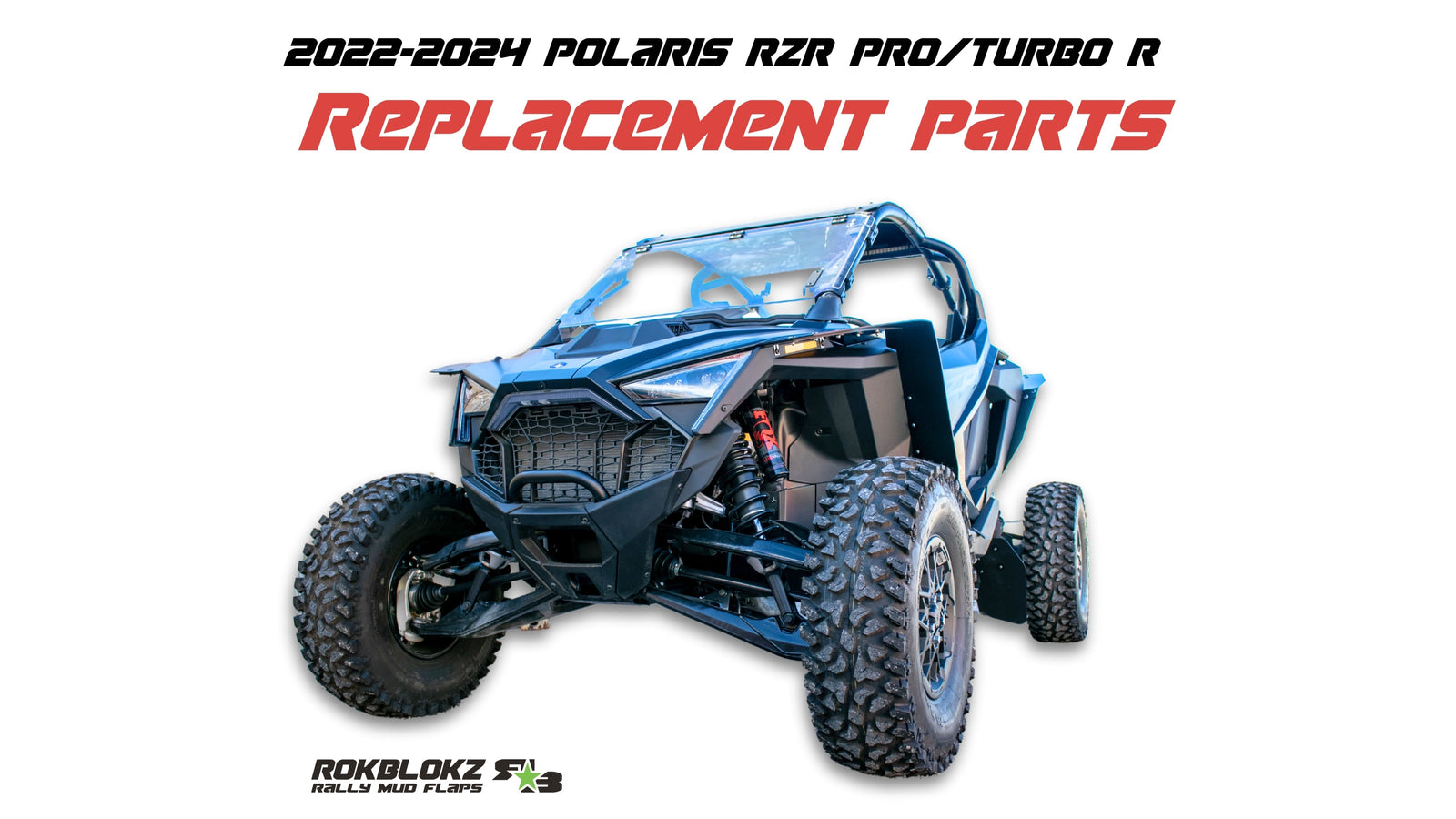 RokBlokz Polaris RZR Pro R & Turbo R 2022-2024 Replacement Accents & Trailing Arm Flaps