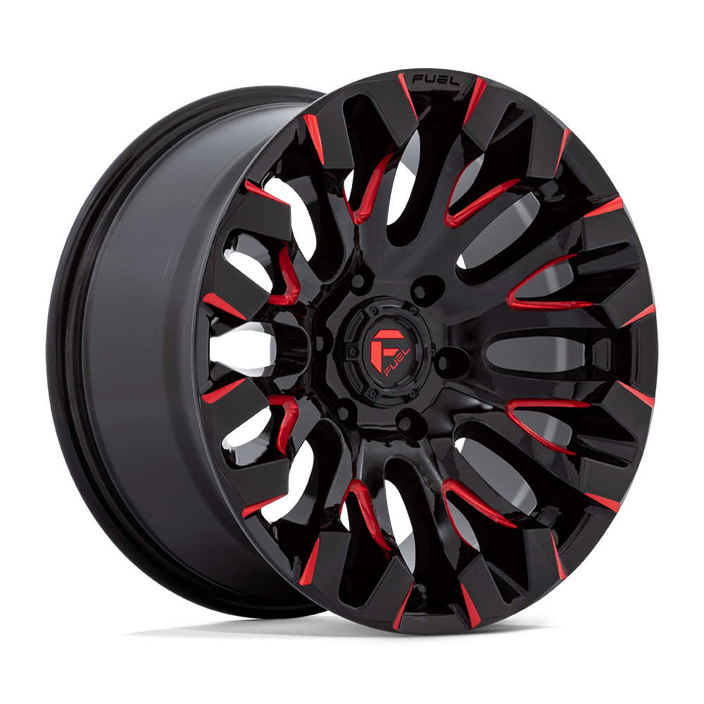 Fuel Off-Road D829 18X9 Gloss Black Milled W/ Red Tint 6x135 +1mm